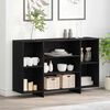 vidaXL Sideboard Black Oak 120 x 30 x 75 cm Engineered Wood
