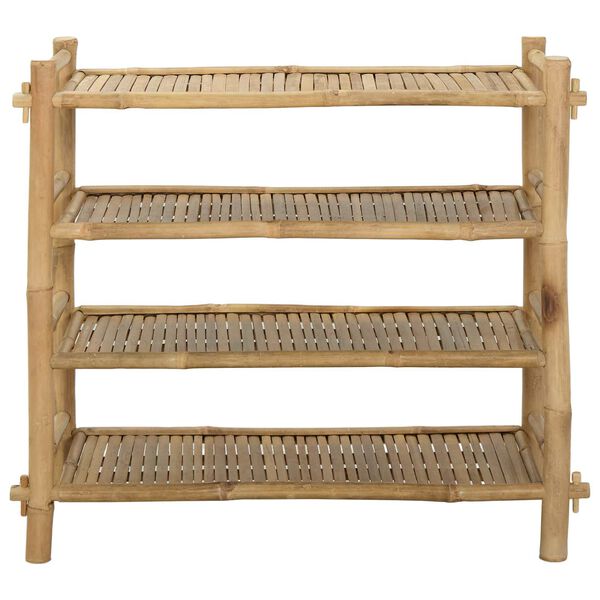 vidaXL Shoe Rack with Shelf Natural 4-tier Bamboo