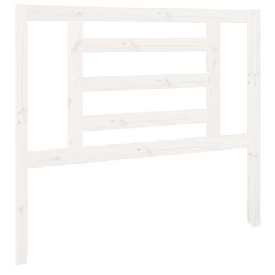 vidaXL Bed Headboard White 106x4x100 cm Solid Wood Pine