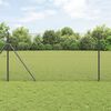 vidaXL Welded Wire Fence Grey 1.2 x 10 m