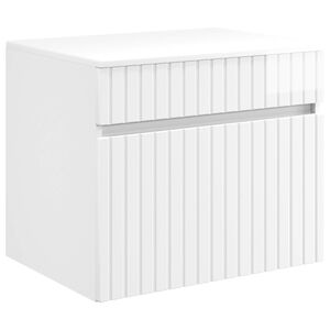 vidaXL Wall-mounted Bathroom Cabinet High Gloss White