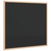 vidaXL Chalkboard with Solid Pine Wood Frame Black 60x55 cm