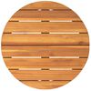 vidaXL Garden Side Table Round &Oslash;55x60 cm Solid Wood Acacia