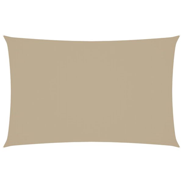 vidaXL Sunshade Sail Oxford Fabric Rectangular 2.5x5 m Beige
