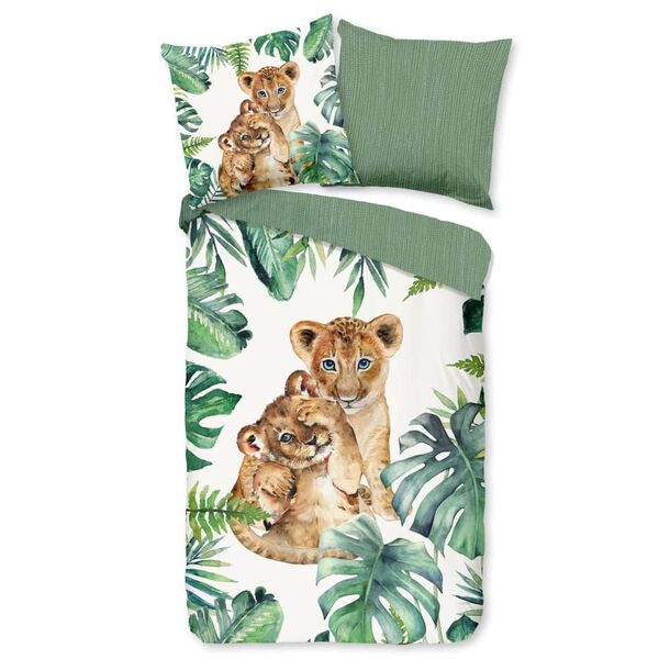 Good Morning Kids Duvet Cover JUNGLE 135x200 cm Green