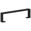 vidaXL Furniture Feet 2 pcs Black 37.6 x 4 x 10 mm Iron
