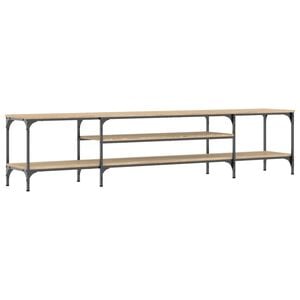 vidaXL TV Cabinet Sonoma Oak 201x35x45 cm Engineered Wood&Iron