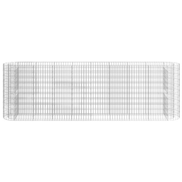 vidaXL Gabion Raised Bed Galvanised Iron 330x50x100 cm