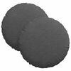 vidaXL Seat Cushions 2 pcs Dark Grey Ø 30 cm Corduroy Fabric
