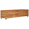 vidaXL Raised Bed 150x40x38 cm Recycled Teak Wood and Steel