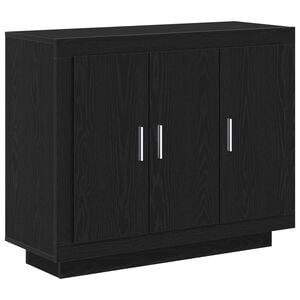 vidaXL Sideboard Black Oak 92 x 35 x 75 cm Engineered Wood