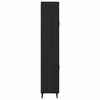 vidaXL Highboard Black Oak 69.5 x 34 x 180 cm Engineered Wood