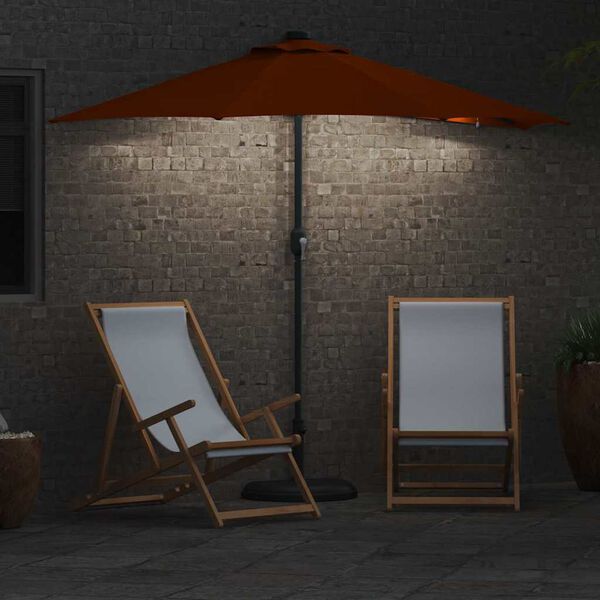 vidaXL Garden Parasol Terracotta 294 x 150 x 223 cm