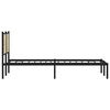 vidaXL Metal Bed Frame without Mattress Sonoma Oak 137x190 cm