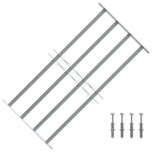 vidaXL Window grilles 700-1050 mm Galvanized Steel