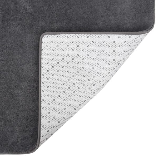 vidaXL Teddy Rug Anthracite 230x160 cm