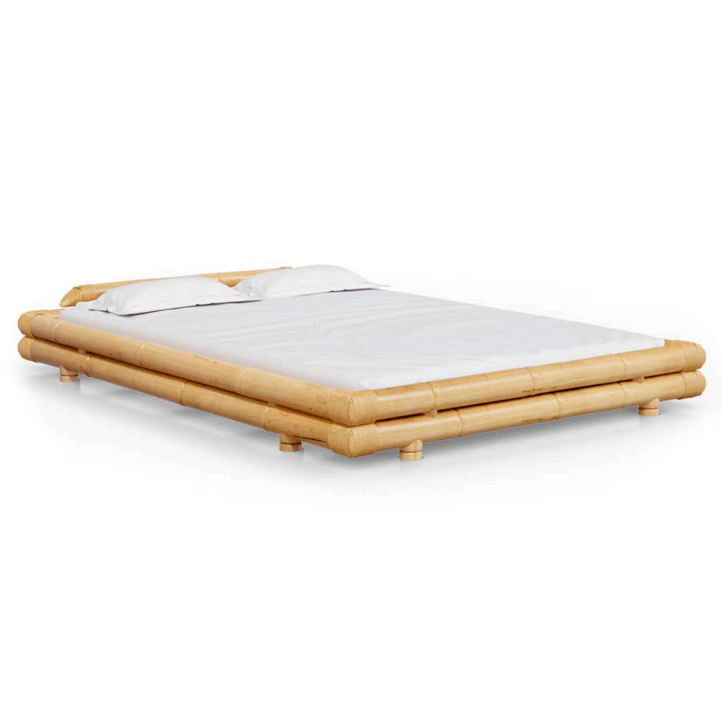 Bamboo bed on sale frame ikea
