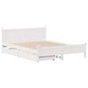 vidaXL Bed Frame without Mattress White 160x200 cm Solid Wood Pine