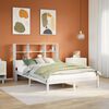 vidaXL Bookcase Bed without Mattress White 140x200 cm Solid Wood Pine