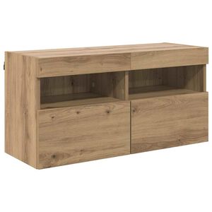 vidaXL TV Wall Cabinet 80 x 30 x 40 cm Artisan Oak Engineered Wood
