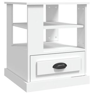 vidaXL Side Table White 50x50x60 cm Engineered Wood
