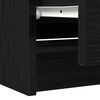 vidaXL TV Cabinet Black 100x35x54 cm Engineered Wood