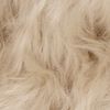 vidaXL Faux Sheepskin Rug Tafalla Beige 160 x 160 cm Polyester