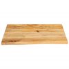 vidaXL Table Top Live Edge 60x60x2.5 cm Solid Wood Mango