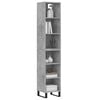 vidaXL Highboard Concrete Grey 34.5x32.5x180 cm Engineered Wood