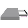 vidaXL Floating Wall Shelves 4 pcs Grey 80x23.5x3.8 cm MDF