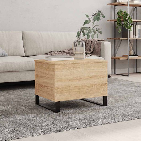 vidaXL Coffee Table Sonoma Oak 60x44.5x45 cm Engineered Wood