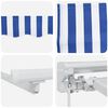 vidaXL Retractable Awning Manual Blue 350 x 200 cm Fabric