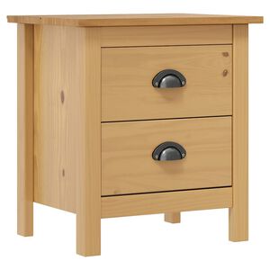 vidaXL Bedside Cabinet "Hill" 46x35x49,5 cm Solid Pine Wood
