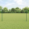 vidaXL Fence with Post Green 1.2 x 10 m Steel