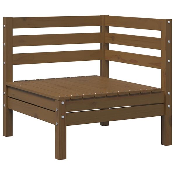 vidaXL 3 Piece Garden Lounge Set Solid Pinewood Honey Brown