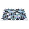 vidaXL Lanturn Tile 10 pcs Blue Green 27 x 27 cm Polyurethane and PET