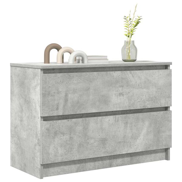 vidaXL TV Cabinet Concrete Grey 80x35x54 cm Engineered Wood