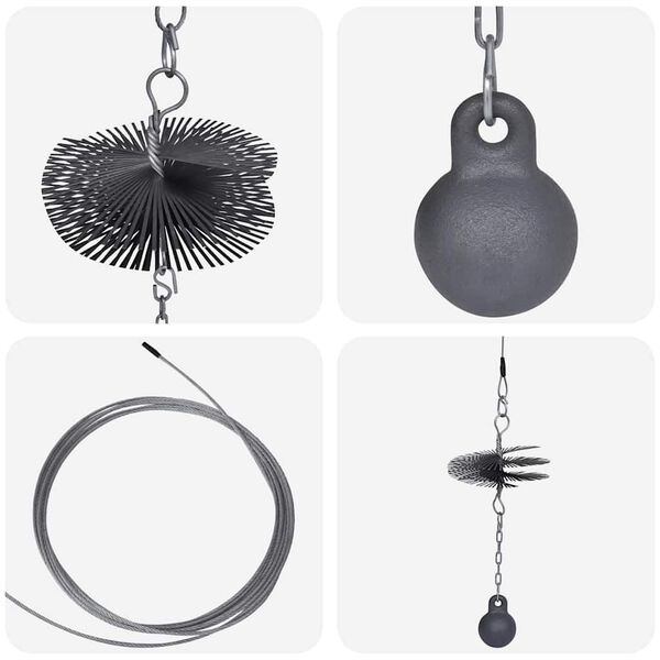 Round Chimney Cleaning Brush Dia. 15 cm