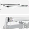 vidaXL Automatic Retractable Awning with LEDs Anthracite&White 300x250 cm