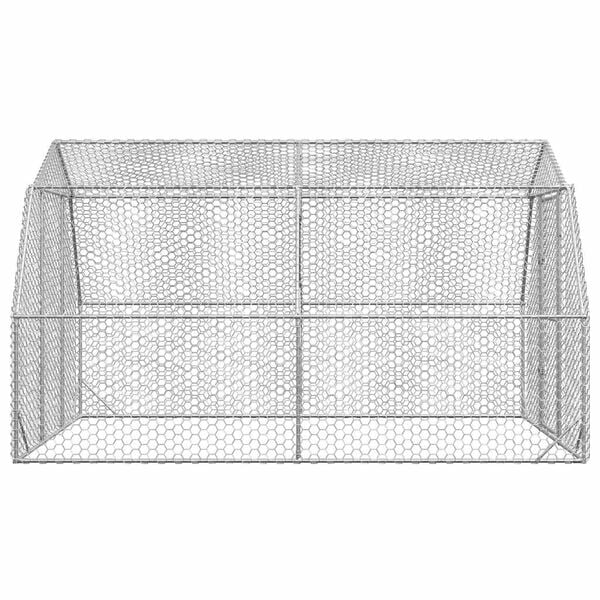 vidaXL Chicken Run 2.5x4x2.25 m Galvanised Steel