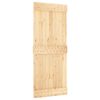vidaXL Sliding Door with Hardware Set 85x210 cm Solid Wood Pine