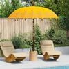 vidaXL Balinese Parasol Yellow 215 x 215 x 260 cm Cotton and Wood