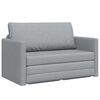 vidaXL Sofa Bed Light Grey 124 x 71 x 78 cm Velvet