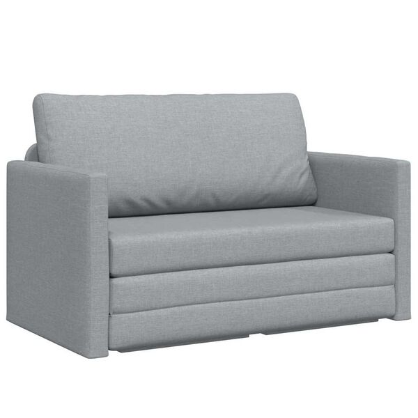 vidaXL Sofa Bed Light Grey 124 x 71 x 78 cm Velvet