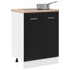 vidaXL Bottom Cabinet Black Oak 60x46x81.5 cm Engineered Wood