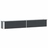 vidaXL Garden Raised Bed Galvanised Steel 320x40x45 cm Anthracite