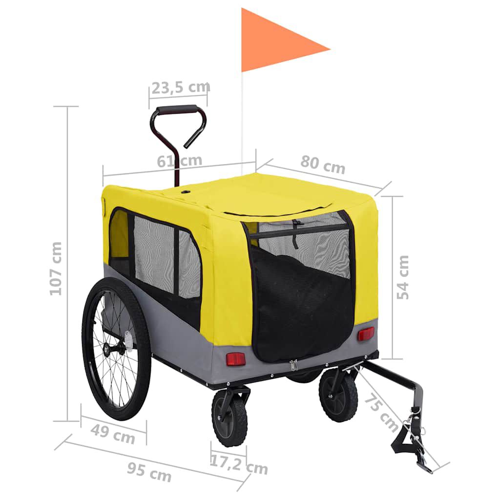 Electric bike top dog trailer