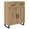 vidaXL Highboard Artisan Oak 69.5 x 34 x 180 cm Engineered Wood