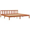 vidaXL Bed Frame without Mattress Wax Brown 180x200 cm Super King Solid Wood Pine