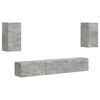 vidaXL TV Cabinet Set 5 pcs Concrete Grey Engineered Wood